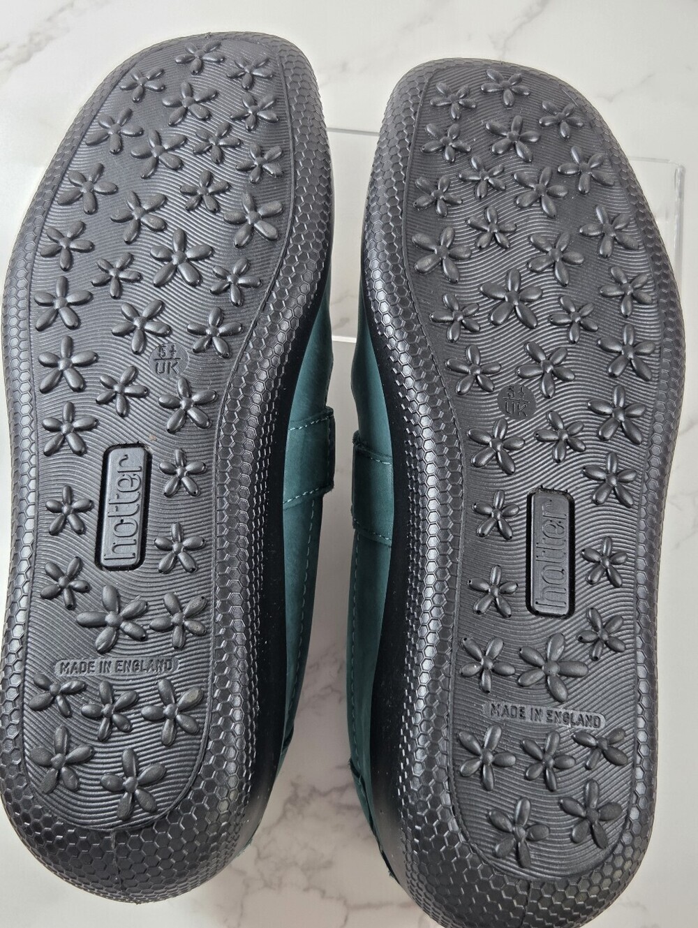 hotter Teal Nubuck Mary Jane Strap Shoes(B27) - Picture 7 of 15